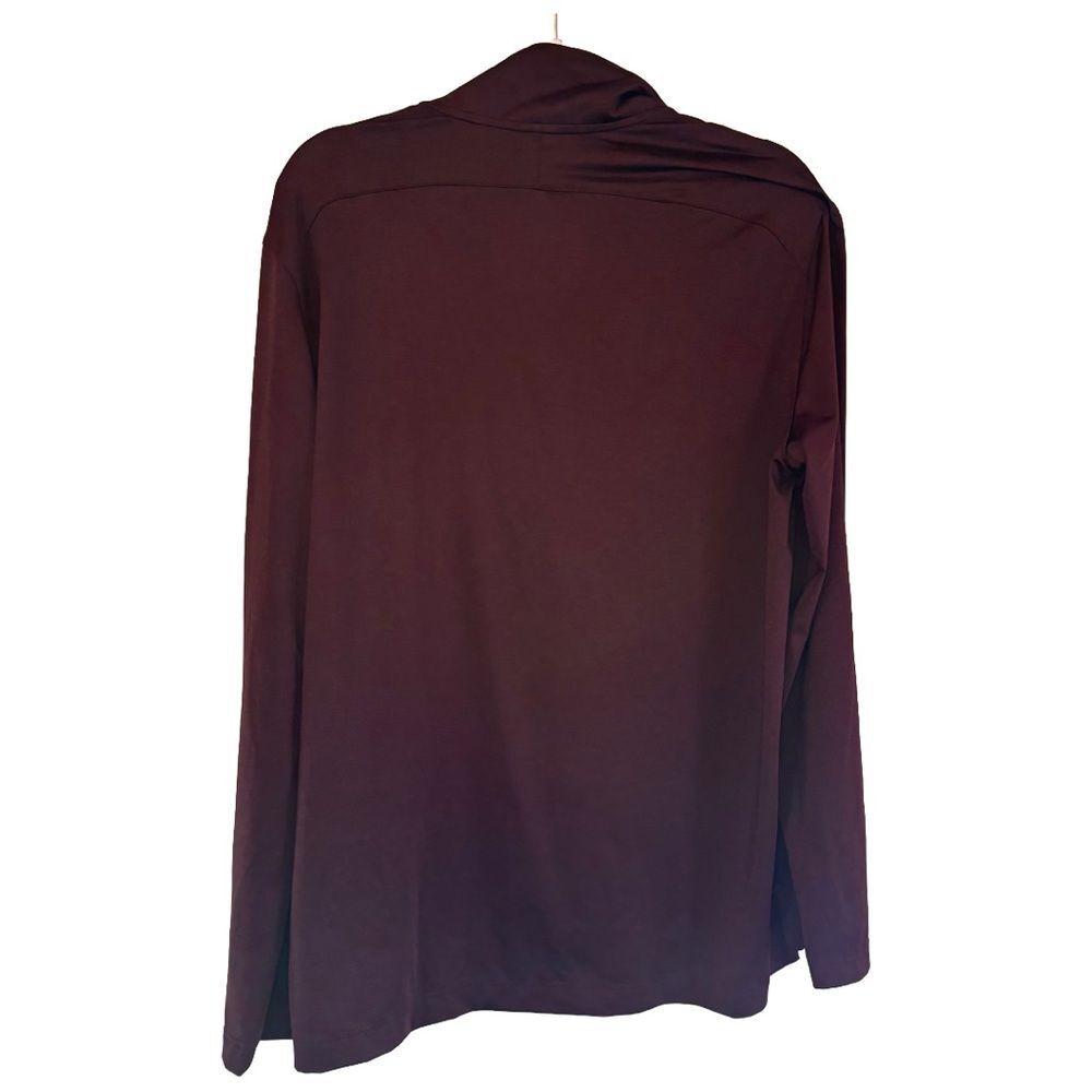 🎭 3/$20 JOS. A. Bank Traveler Quarter Zip Pullover (Ron) Burgundy L NWOT - Picture 4 of 5